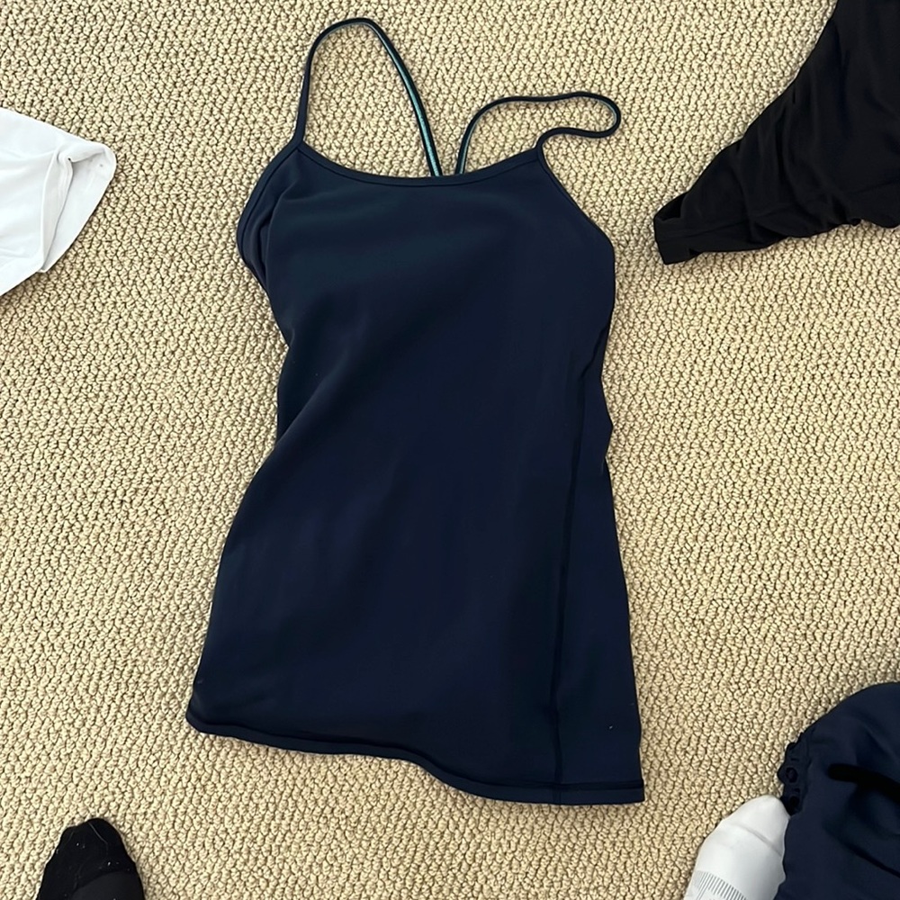 lululemon athletica Navy Blue Tank Top